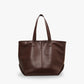Tote Bag Faux Leather with Zipped Compartment and Sturdy Handles