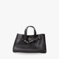 Tote Bag Grained Leather with Detachable Strap and Laptop Fit