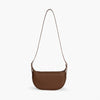 Crescent Bag Faux Leather with Zip and Adjustable Strap