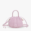 Crossbody Bag Faux Leather with Top Handle and Pleated Design