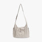 Crossbody Bag Checkered Nylon Polyester with Drawstring Front Pocket