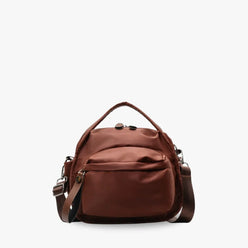 Crossbody Bag Water-Repellent Nylon with Double Zip and Pockets