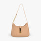 Shoulder Bag Faux Leather with Zip and Half-Chain Strap