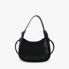 Top Handle Bag Faux Leather with Snap Clasp and Long Strap