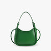 Top Handle Bag Faux Leather with Snap Clasp and Long Strap