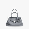 Top Handle Bag Grained Leather with Removable Crossbody Strap