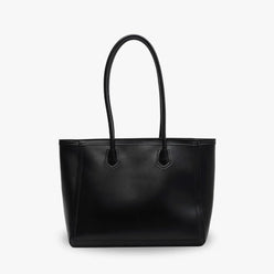 Tote Bag Faux Leather with Zip and Long Handles for Laptop