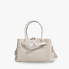 Top Handle Bag Grained Leather with Removable Crossbody Strap