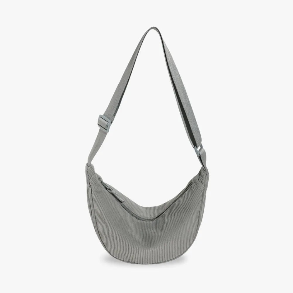 Belt Bag Corduroy with Adjustable Strap and Interior Pockets