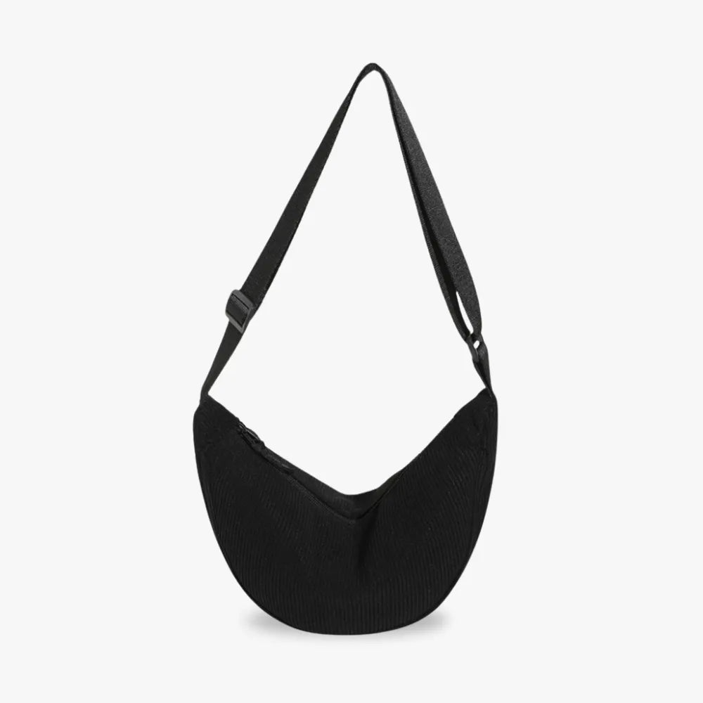 Belt Bag Corduroy with Adjustable Strap and Interior Pockets