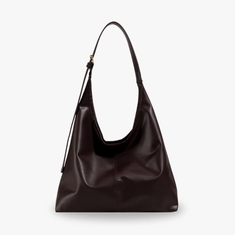Hobo Bag Faux Leather with Adjustable Strap and Magnetic Closure