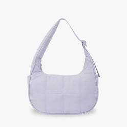 Shoulder Bag Quilted Waterproof Nylon with Zip and Mesh Pockets