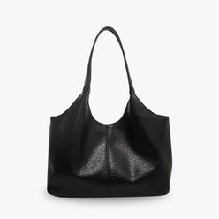 Hobo Bag Faux Leather Textured Grain with Magnetic Snap