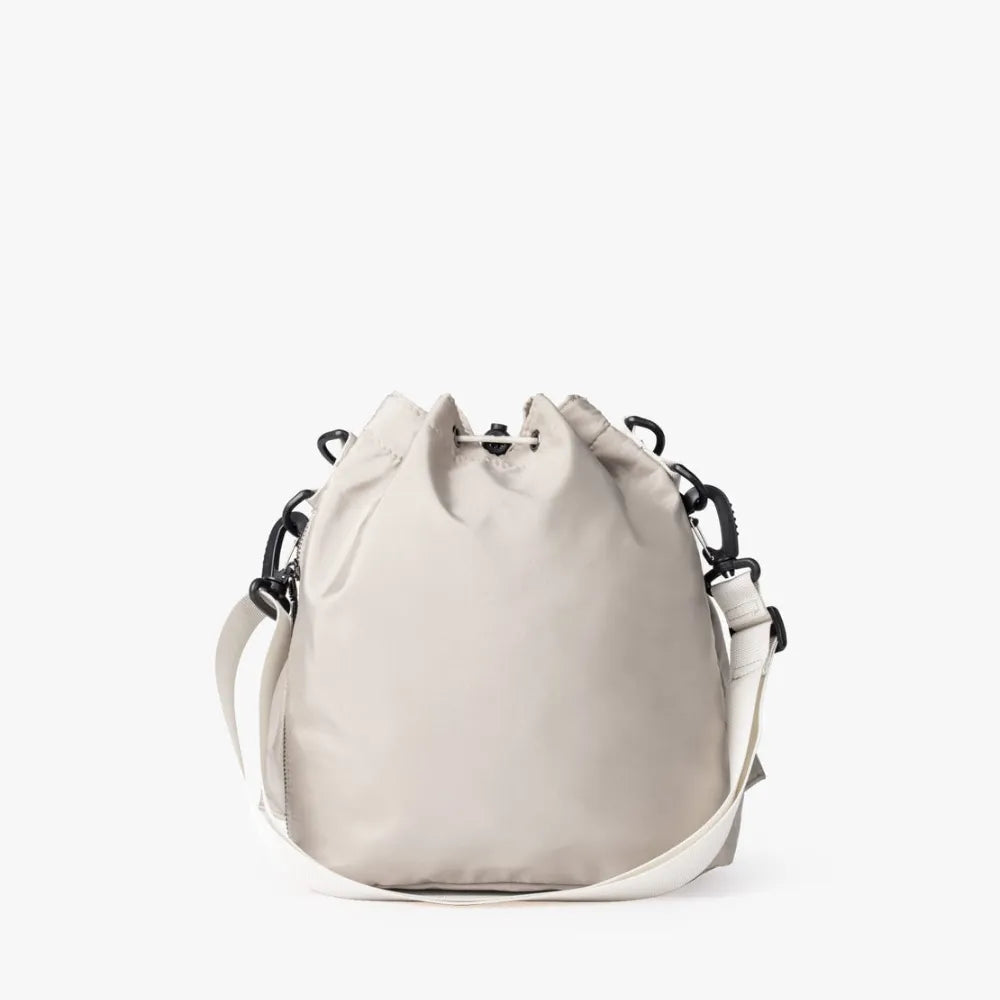 Bucket Bag Nylon with Drawstring, Top Handles and Strap
