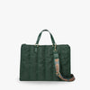 Tote Bag Quilted Cotton Nylon with Top Handles and Canvas Strap