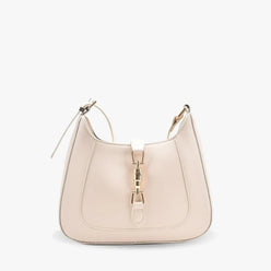Shoulder Bag Faux Leather with Metallic Latch and Two Straps