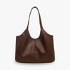 Hobo Bag Faux Leather Textured Grain with Magnetic Snap