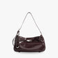 Shoulder Bag Genuine Leather with Turn-Lock and Removable Pouch