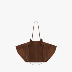 Tote Bag Oversized Faux Suede with Magnetic Closure and Handles