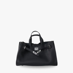 Tote Bag Grained Leather with Detachable Strap and Laptop Fit