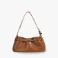Shoulder Bag Genuine Leather with Turn-Lock and Removable Pouch