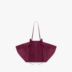 Tote Bag Oversized Faux Suede with Magnetic Closure and Handles