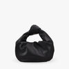 Top Handle Bag Faux Leather with Knotted Handle