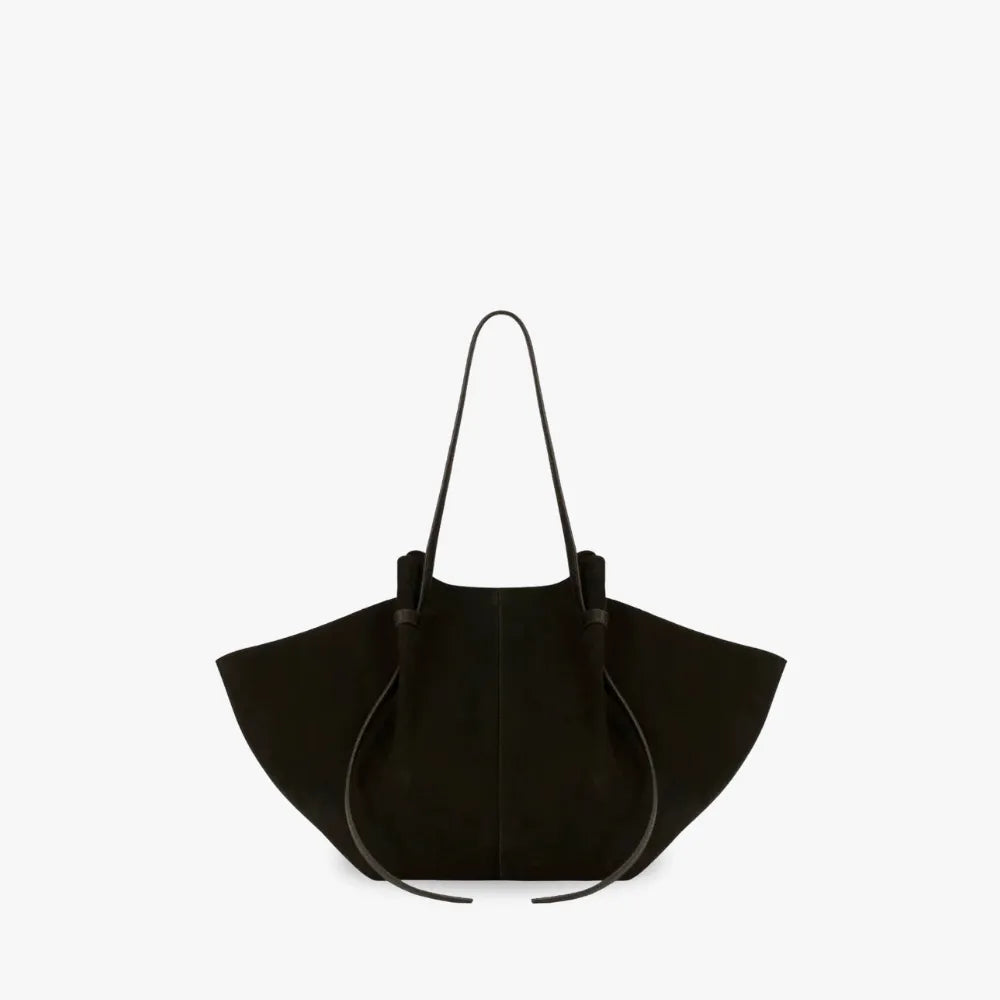 Tote Bag Oversized Faux Suede with Magnetic Closure and Handles