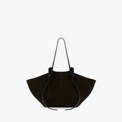Tote Bag Oversized Faux Suede with Magnetic Closure and Handles