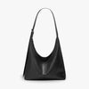 Hobo Bag Grained Faux Leather with Buckle Strap for 14-Inch Laptop