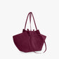 Tote Bag Oversized Faux Suede with Magnetic Closure and Handles