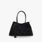 Tote Bag Faux Suede with Magnetic Closure for 16-Inch Laptop
