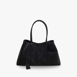 Tote Bag Faux Suede with Magnetic Closure for 16-Inch Laptop