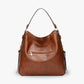 Top Handle Bag Faux Leather with Removable Strap and Zip Top