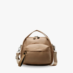 Crossbody Bag Water-Repellent Nylon with Double Zip and Pockets