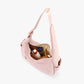 Shoulder Bag Quilted Waterproof Nylon with Zip and Mesh Pockets