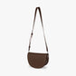 Crescent Bag Faux Leather with Zip and Removable Strap