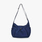 Crossbody Bag Checkered Nylon Polyester with Drawstring Front Pocket