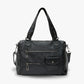 Crossbody Bag Faux Leather with Two Lined Compartments and Handles