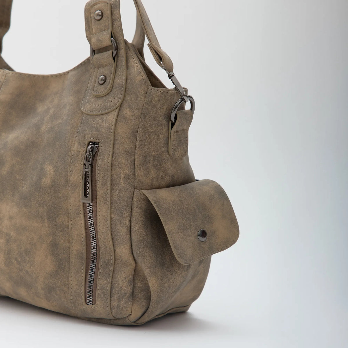 Laptop Bag Faux Leather with Handles and Adjustable Shoulder Strap