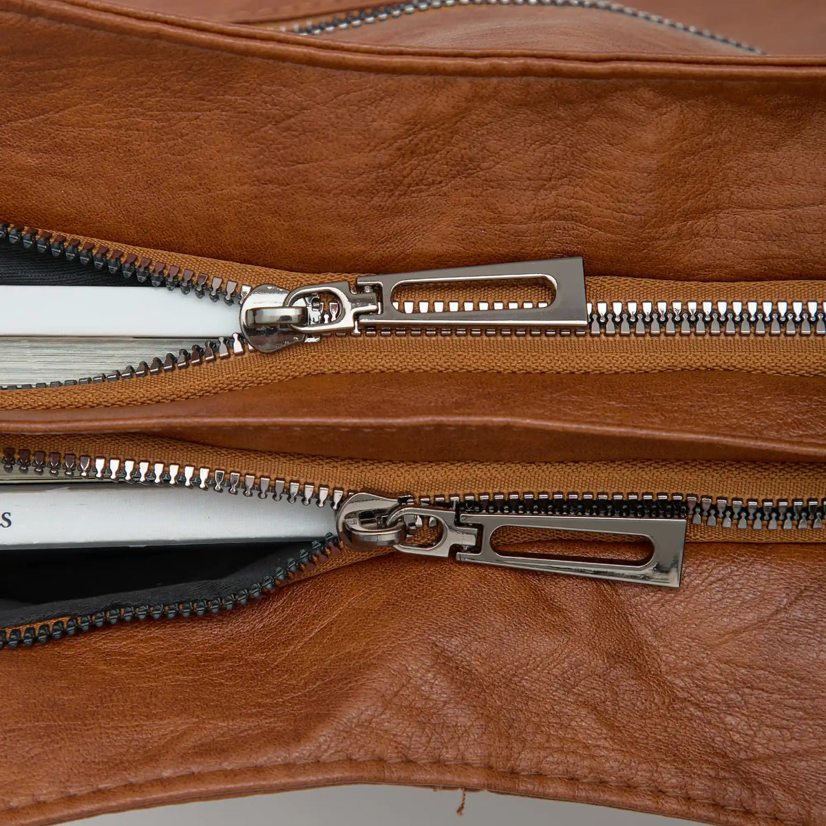 Laptop Bag Faux Leather with Handles and Adjustable Shoulder Strap