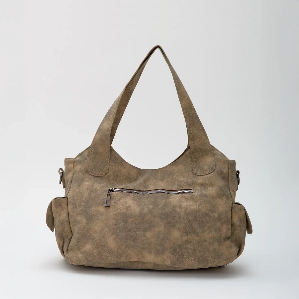 Laptop Bag Faux Leather with Handles and Adjustable Shoulder Strap