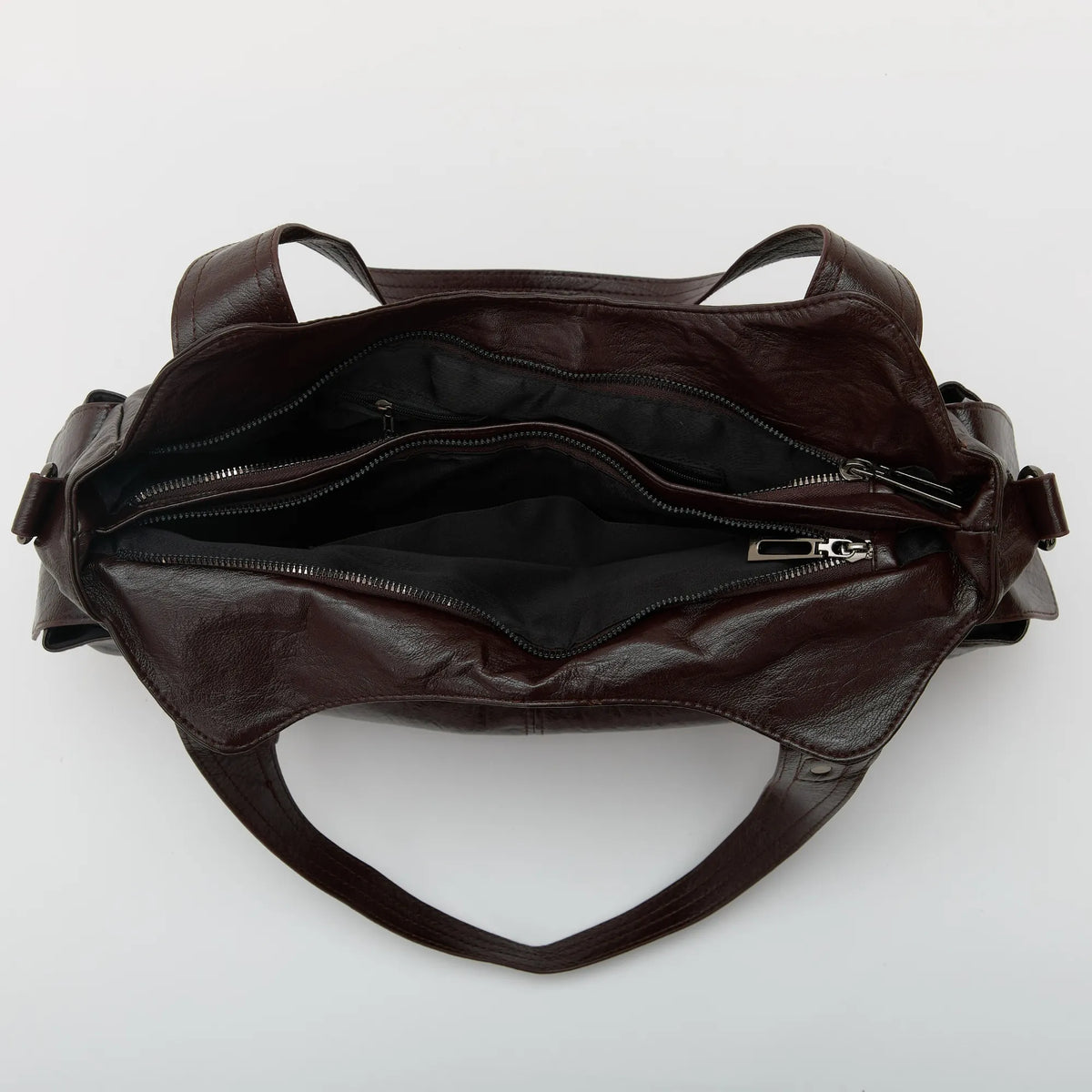 Laptop Bag Faux Leather with Handles and Adjustable Shoulder Strap