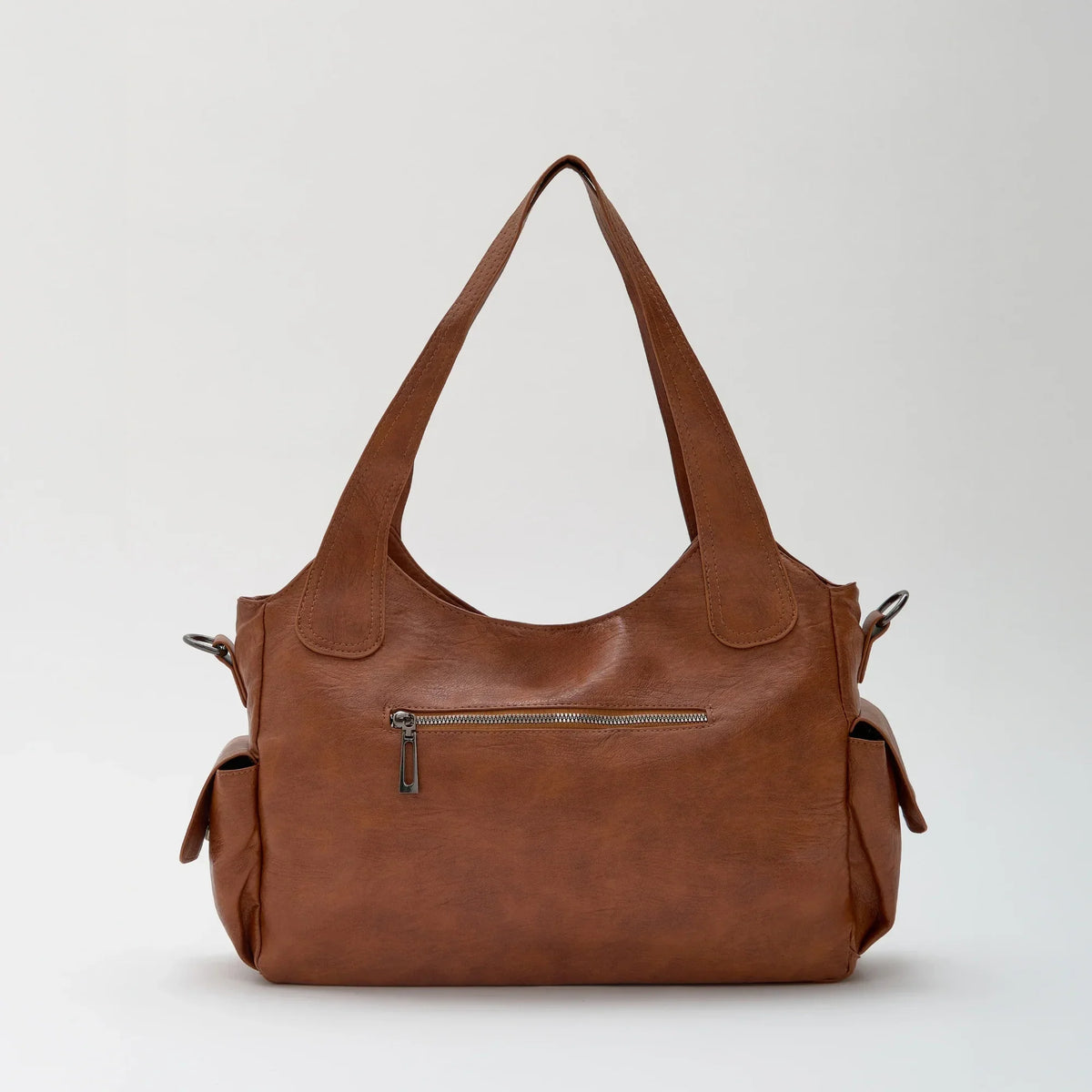 Laptop Bag Faux Leather with Handles and Adjustable Shoulder Strap