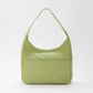 Hobo Bag Smooth Faux Leather with Magnetic Closure and Pockets