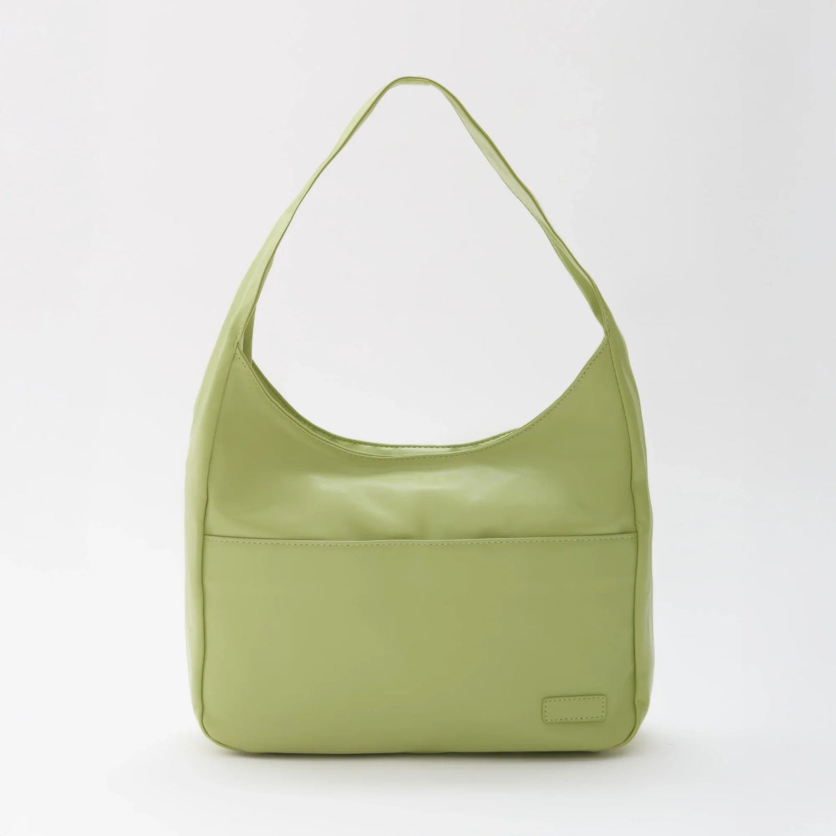 Hobo Bag Smooth Faux Leather with Magnetic Closure and Pockets