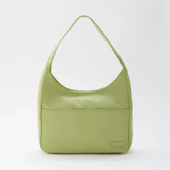 Hobo Bag Smooth Faux Leather with Magnetic Closure and Pockets