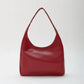 Hobo Bag Smooth Faux Leather with Magnetic Closure and Pockets