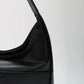 Hobo Bag Smooth Faux Leather with Magnetic Closure and Pockets