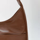 Hobo Bag Smooth Faux Leather with Magnetic Closure and Pockets